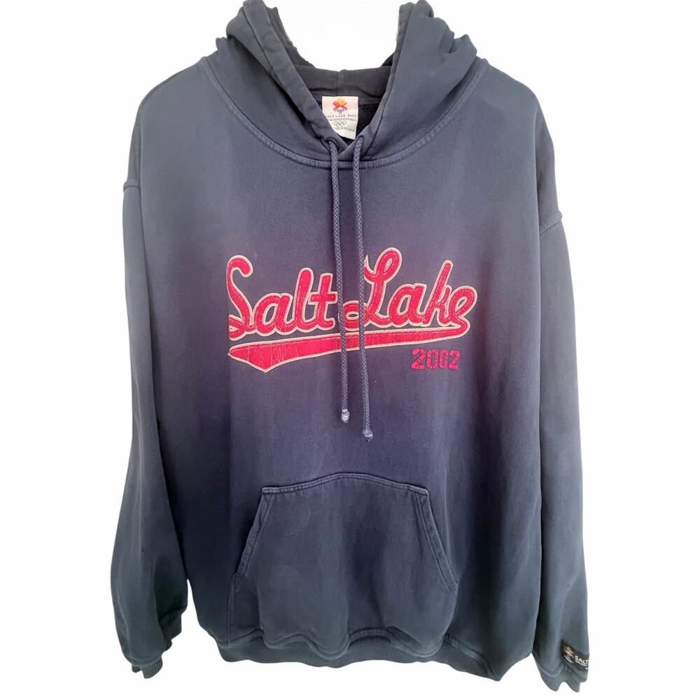 Salt Lake 2002 Olympics Hoodie Mens Large